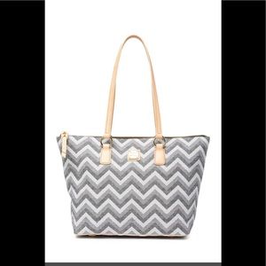 Dooney & Bourke Chevron Wren Zip Tote